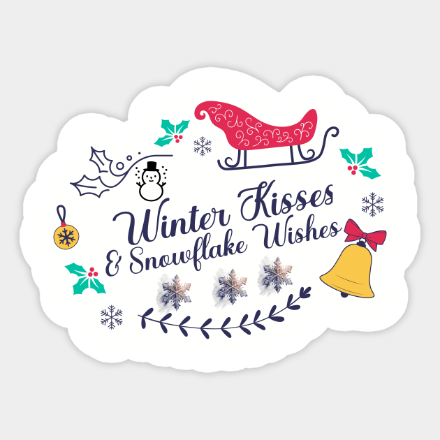 Winter Kisses & Snowflake Wishes Sticker by Jo Palmer
